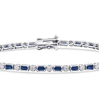 2,19 Carat Diamond Sapphire Bracelet