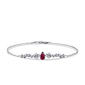 0,87 Carat Diamond Ruby Bracelet