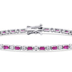 1.91 Carat Diamond Ruby Bracelet