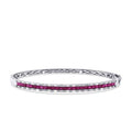 2,36 Carat Diamond Ruby Bangle