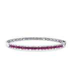 2,36 Carat Diamond Ruby Bangle
