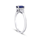0,94 Carat Diamond Sapphire Ring