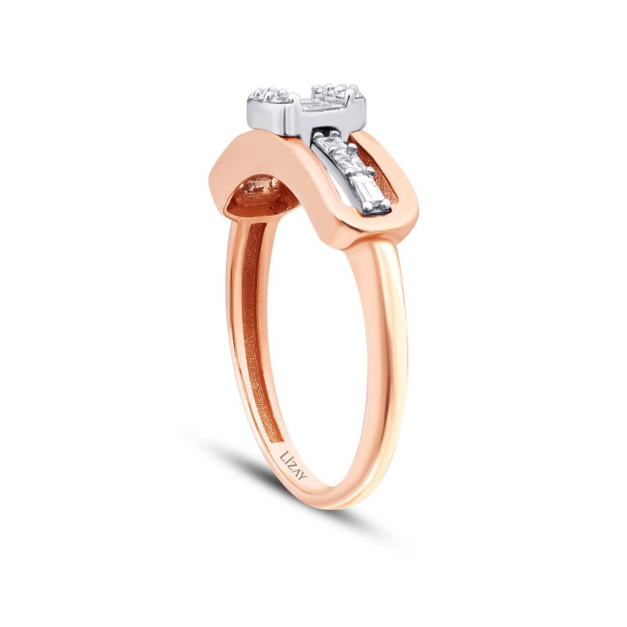 0,34 Carat Diamond Baguette Ring