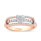 0,34 Carat Diamond Heart Ring