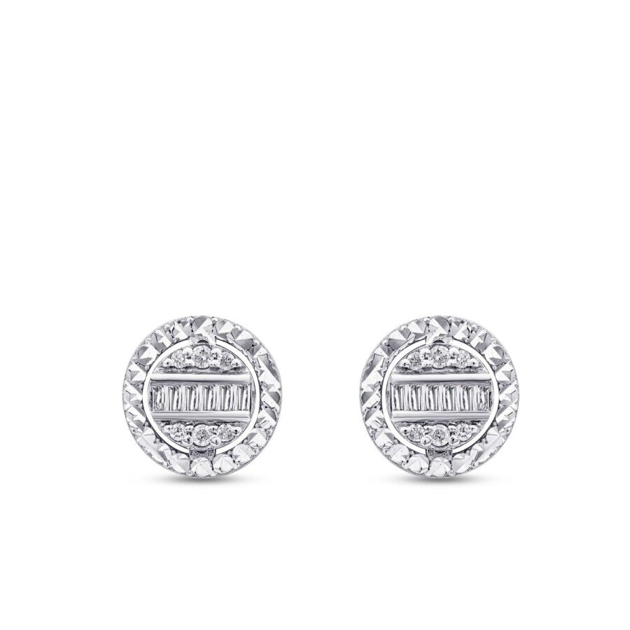 0,20 Carat Diamond Baguette Earrings