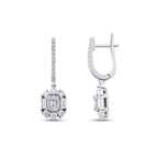 1.18 Carat Diamond Baguette Earrings