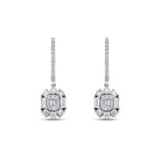 1.18 Carat Diamond Baguette Earrings