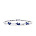 2.03 Carat Diamond Sapphire Bracelet
