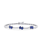 2.03 Carat Diamond Sapphire Bracelet