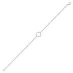 0,12 Carat Diamond Clover Bracelet