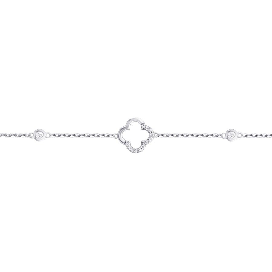 0,12 Carat Diamond Clover Bracelet