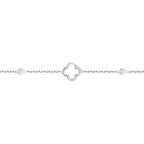 0,12 Carat Diamond Clover Bracelet