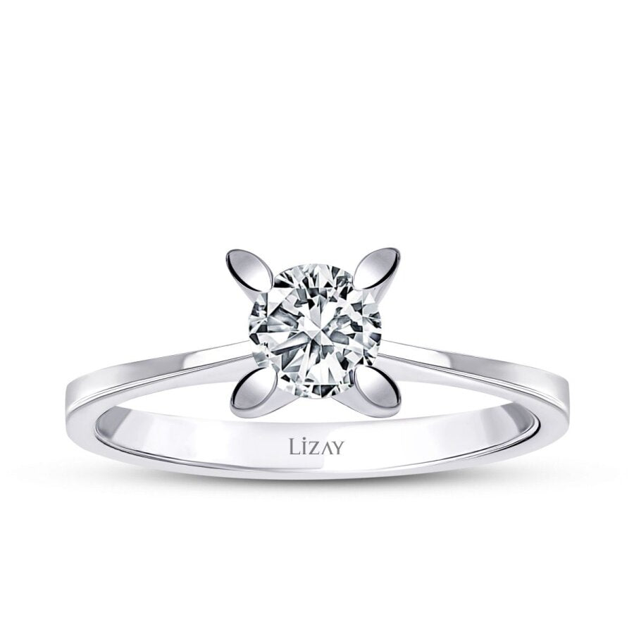 0,50 Carat Diamond Round Solitaire Engagement Ring