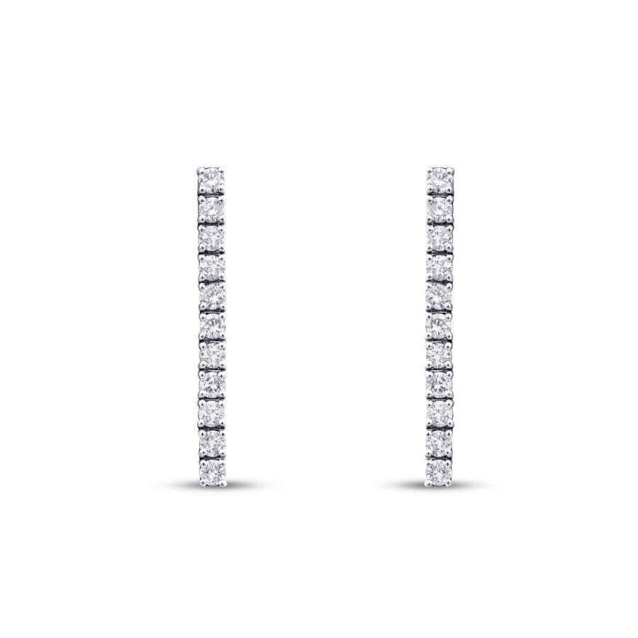 1.14 Carat Diamond Tennis Earrings