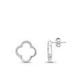 0,13 Carat Diamond Clover Earrings