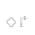 0,13 Carat Diamond Clover Earrings