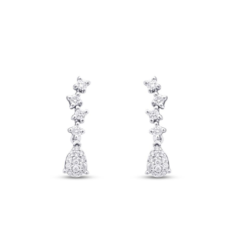 0,28 Carat Diamond Pear Trend Earrings