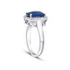 2.27 Carat Diamond Sapphire Ring