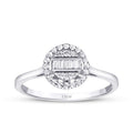 0,11 Carat Diamond Baguette Ring