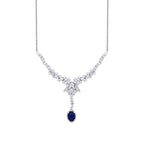 2.05 Carat Diamond Sapphire Neckband