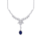 2.05 Carat Diamond Sapphire Neckband
