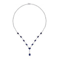 8.06 Carat Diamond Sapphire Neckband