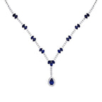 8.06 Carat Diamond Sapphire Neckband