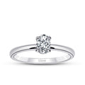0,80 Carat Diamond Oval Solitaire Engagement Ring