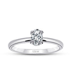 0,80 Carat Diamond Oval Solitaire Engagement Ring