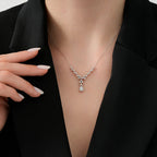 0,54 Carat Diamond Pear Trend Necklace