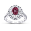 1,75 Carat Diamond Ruby Ring