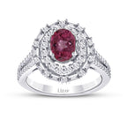 1,75 Carat Diamond Ruby Ring