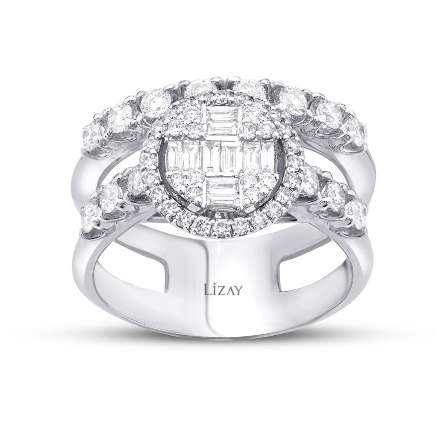 1,09 Carat Diamond Baguette Ring