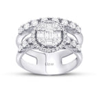 1,09 Carat Diamond Baguette Ring