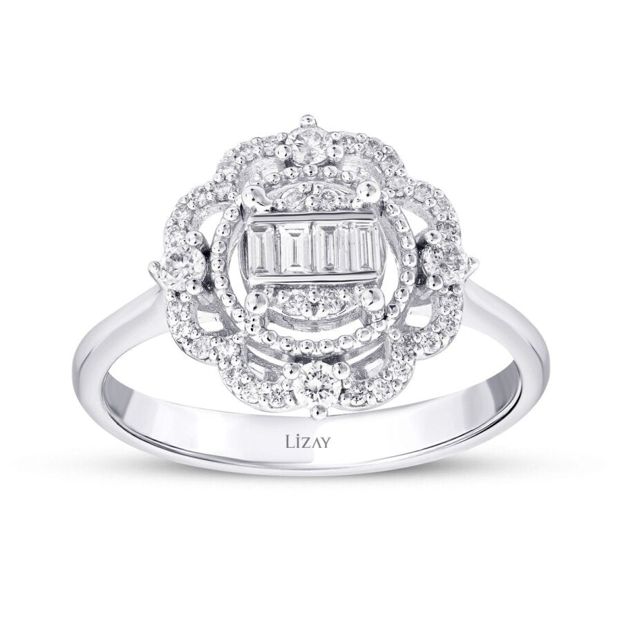 0,35 Carat Diamond Baguette Ring