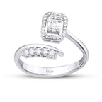 0,29 Carat Diamond Baguette Ring