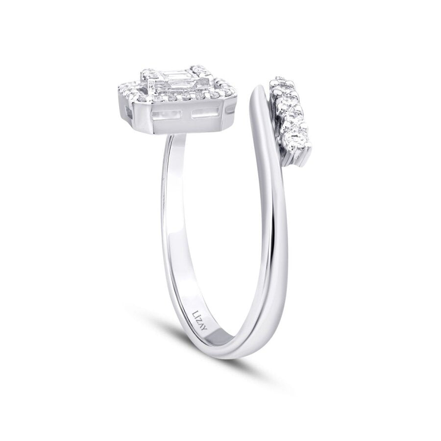 0.29 Carat Diamond Baguette Ring