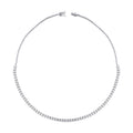 2,50 Carat Diamond Half-Eternity Tennis Neckband