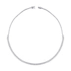 2,50 Carat Diamond Half-Eternity Tennis Neckband