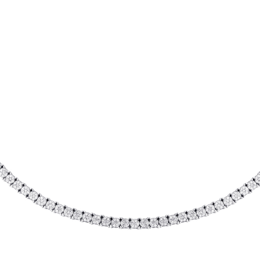 2,50 Carat Diamond Half-Eternity Tennis Neckband