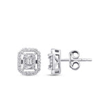 0,30 Carat Diamond Baguette Earrings