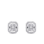 0,30 Carat Diamond Baguette Earrings