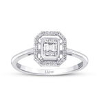 0,16 Carat Diamond Baguette Ring