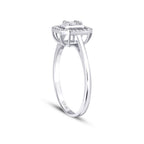 0,16 Carat Diamond Baguette Ring