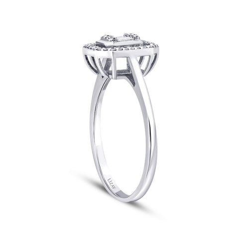 0,25 Carat Diamond Baguette Ring