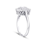 0,18 Carat Diamond Baguette Ring