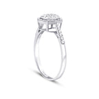 0,21 Carat Diamond Effect Stone Ring