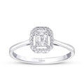 0,14 Carat Diamond Baguette Ring