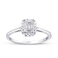 0,09 Carat Diamond Baguette Ring