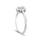 0,09 Carat Diamond Baguette Ring